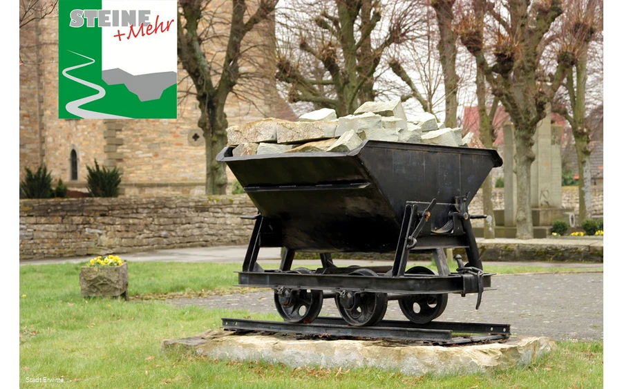 Mit der Radroute „Steine und Mehr“ kann die Kultur und Abbaulandschaft erkundet werden.